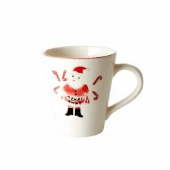 Rice by Rice Tazza In Ceramica Babbo Natale E Candy Cane