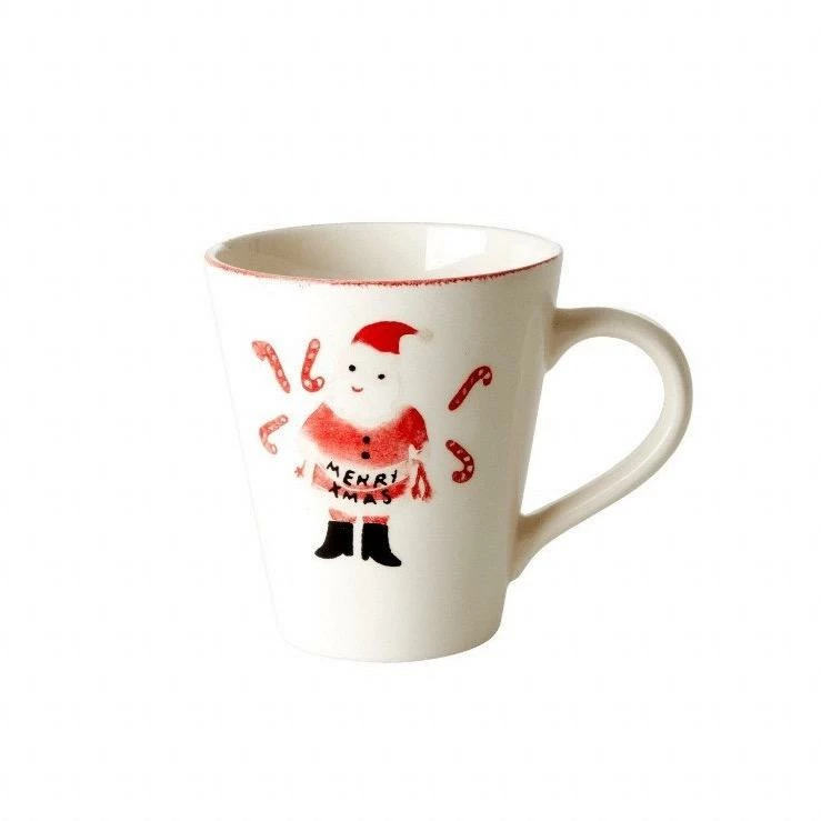 Rice by Rice Tazza In Ceramica Babbo Natale E Candy Cane 3 Rice by Rice Tazza In Ceramica Babbo Natale E Candy Cane