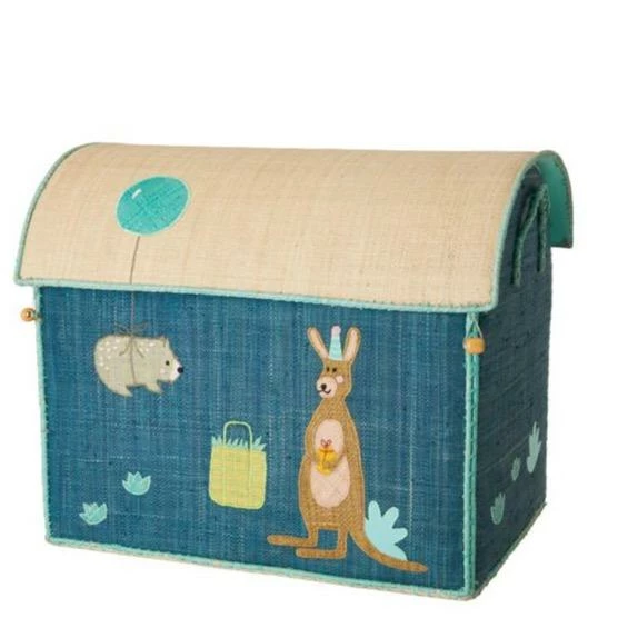 Rice by Rice Cesto Giochi In Rafia Animali In Festa Grande 3 Rice by Rice Cesto Giochi In Rafia Animali In Festa Grande