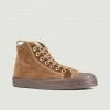 Novesta Brown Corduroy Star Dribble High Top Sneakers 2 Novesta Brown Corduroy Star Dribble High Top Sneakers