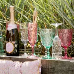 Rice by Rice Acrylic Wine Glass In Pink