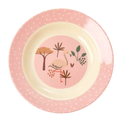 Rice by Rice Piatto Fondo Melamina Giungla Rosa