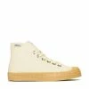 Novesta 99 Beige and 003 Transparent Star Dribble Hi Top Plimsoll