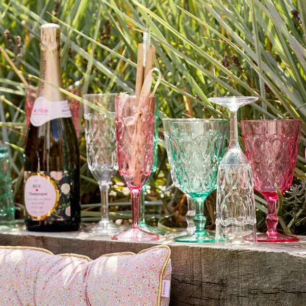 Rice by Rice Acrylic Champagne Flute In Pink 4 Rice by Rice Acrylic Champagne Flute In Pink