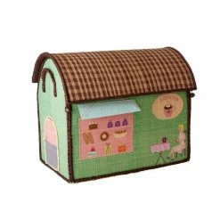 Rice by Rice Cesto Giochi In Rafia Medio Caffetteria