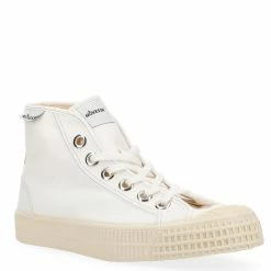 Novesta Star Dribble High Top In White & Grey