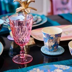 Rice by Rice Acrylic Wine Glass In Pink