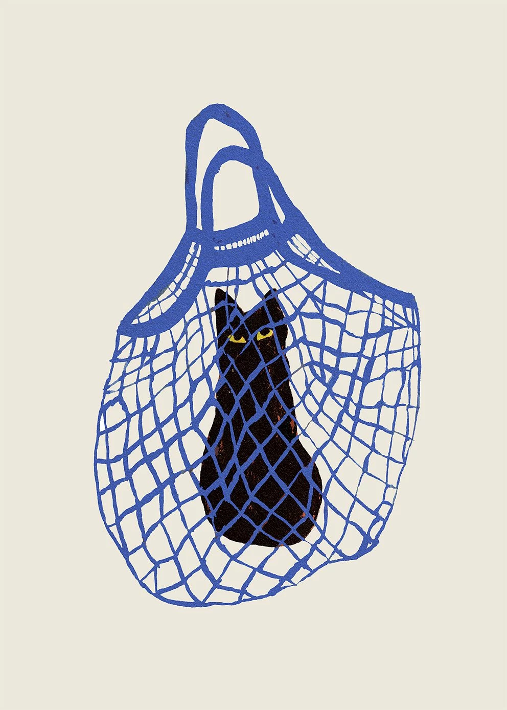 The Poster Club Chloe Purpero Johnson, The Cats in the Bag Print - 50x70cm 8 The Poster Club Chloe Purpero Johnson, The Cats in the Bag Print - 50x70cm