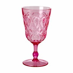 Rice by Rice Acrylic Wine Glass In Pink