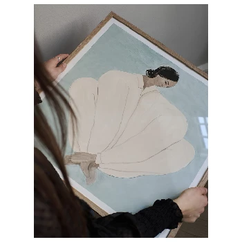 The Poster Club Sofia Lind, Meet me at Jaures - 50x50cm 8 The Poster Club Sofia Lind, Meet me at Jaures - 50x50cm