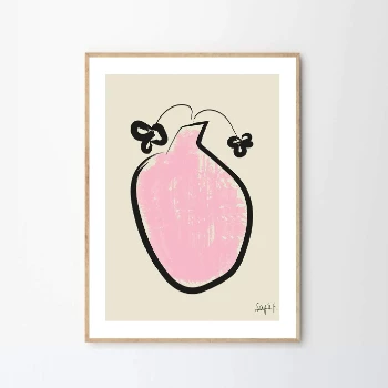 The Poster Club Sofia Freixas Pink Vase Print 30x40cm 3 The Poster Club Sofia Freixas Pink Vase Print 30x40cm