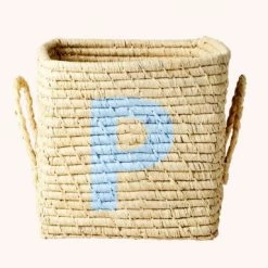 Rice by Rice Cuadrado Rafia Cesta 24 Rice by Rice Cuadrado Rafia Cesta