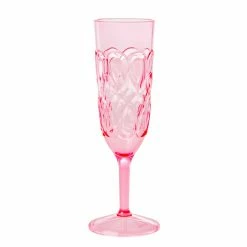 Rice by Rice Acrylic Champagne Flute In Pink