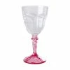 Rice by Rice Two Tone Acrylic Wine Glass In Pink
