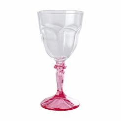 Rice by Rice Two Tone Acrylic Wine Glass In Pink