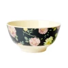 Rice by Rice Dark Rose Print Melamine Bowl 2 Rice by Rice Dark Rose Print Melamine Bowl