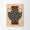 The Poster Club Vase with cross pattern Print 2 The Poster Club Vase with cross pattern Print