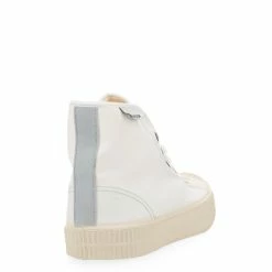 Novesta Star Dribble High Top In White & Grey