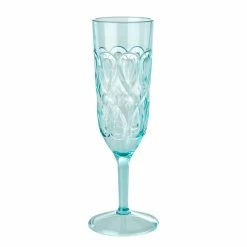 Rice by Rice Acrylic Champagne Flute In Mint
