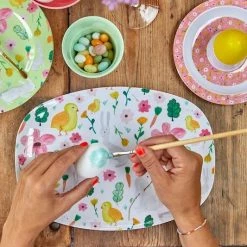 Rice by Rice Easter Print Melamine Tray/Green 7 Rice by Rice Easter Print Melamine Tray/Green