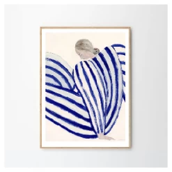 The Poster Club Sofia Lind, Blue Stripe At Concorde - 50x70cm