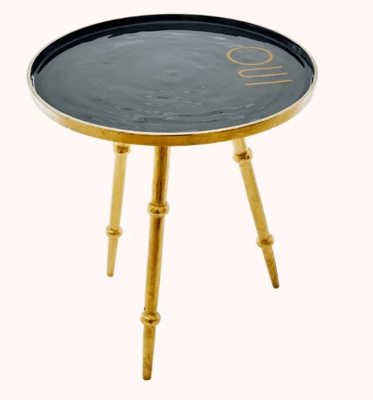 Rice by Rice Large Redondo Metal Mesa - Gris 3 Rice by Rice Large Redondo Metal Mesa - Gris