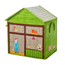 Rice by Rice Raffia Farm Toy Storage Baskets 8 Rice by Rice Raffia Farm Toy Storage Baskets