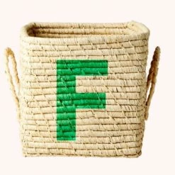 Rice by Rice Cuadrado Rafia Cesta 20 Rice by Rice Cuadrado Rafia Cesta