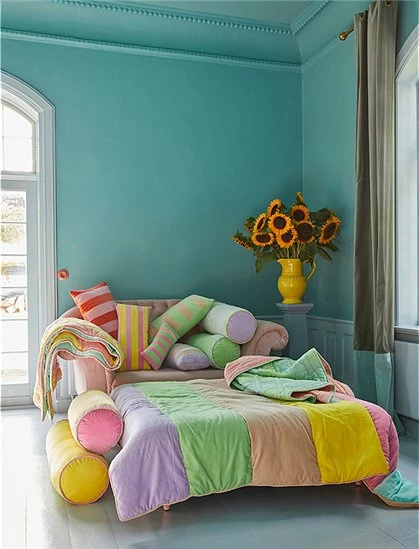 Rice by Rice Soft Velvet Quilt with Stripes in, 140 x 220 cm 4 Rice by Rice Soft Velvet Quilt with Stripes in, 140 x 220 cm