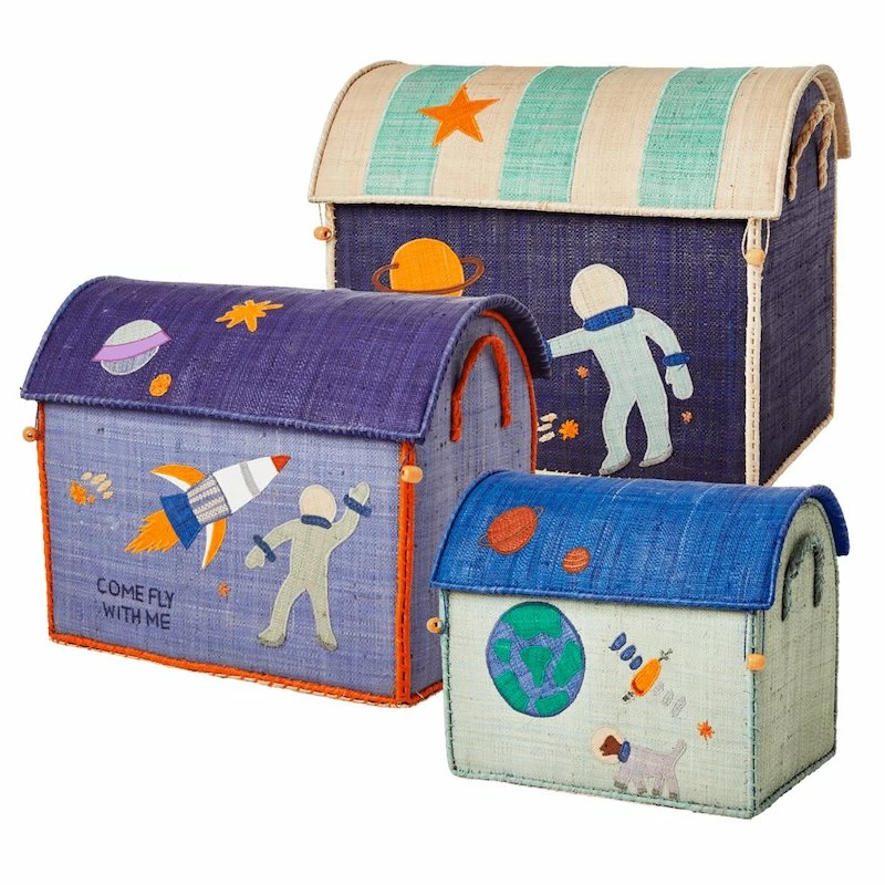 Rice by Rice Raffia Storage Baskets/Space 3 Rice by Rice Raffia Storage Baskets/Space