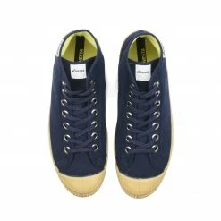 Novesta Star Dribble Hi-Top Plimsolls (Navy/Transparent)