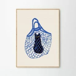 The Poster Club Chloe Purpero Johnson, The Cats in the Bag Print - 50x70cm