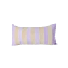 Rice by Rice Velvet Rectangular Pillow with Lavender and Beige Stripes - - L60 x W30 cm 2 Rice by Rice Velvet Rectangular Pillow with Lavender and Beige Stripes - - L60 x W30 cm