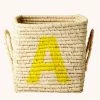 Rice by Rice Cuadrado Rafia Cesta