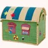 Rice by Rice Small Rafia Casa De Almacenamiento - Verde - Circus