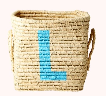 Rice by Rice Cuadrado Rafia Cesta 10 Rice by Rice Cuadrado Rafia Cesta