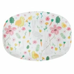 Rice by Rice Easter Print Print Melamine Tray/White