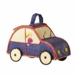 Rice by Rice Raffia Car Shaped Kids Bag