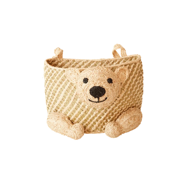 Rice by Rice Hanging Storage Basket/Bear 3 Rice by Rice Hanging Storage Basket/Bear