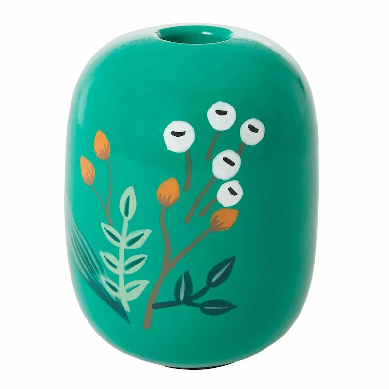 Rice by Rice Green Metal Candleholder 3 Rice by Rice Green Metal Candleholder