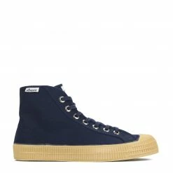 Novesta Star Dribble Hi-Top Plimsolls (Navy/Transparent)