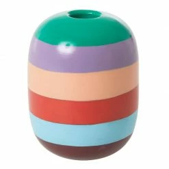 Rice by Rice Striped Candle Holder