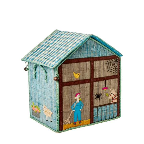 Rice by Rice Raffia Farm Toy Storage Baskets 6 Rice by Rice Raffia Farm Toy Storage Baskets