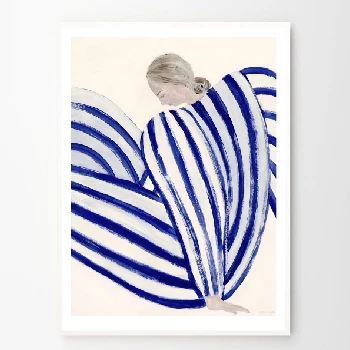 The Poster Club Sofia Lind, Blue Stripe At Concorde - 50x70cm 9 The Poster Club Sofia Lind, Blue Stripe At Concorde - 50x70cm
