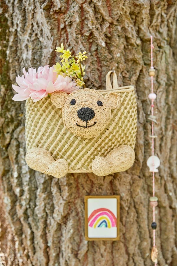 Rice by Rice Hanging Storage Basket/Bear 4 Rice by Rice Hanging Storage Basket/Bear
