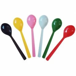 Rice by Rice Colourful Melamine Teaspoons/Set of 6