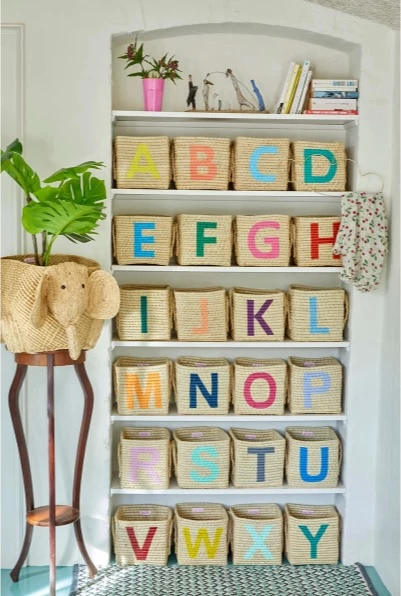 Rice by Rice Cuadrado Rafia Cesta 15 Rice by Rice Cuadrado Rafia Cesta